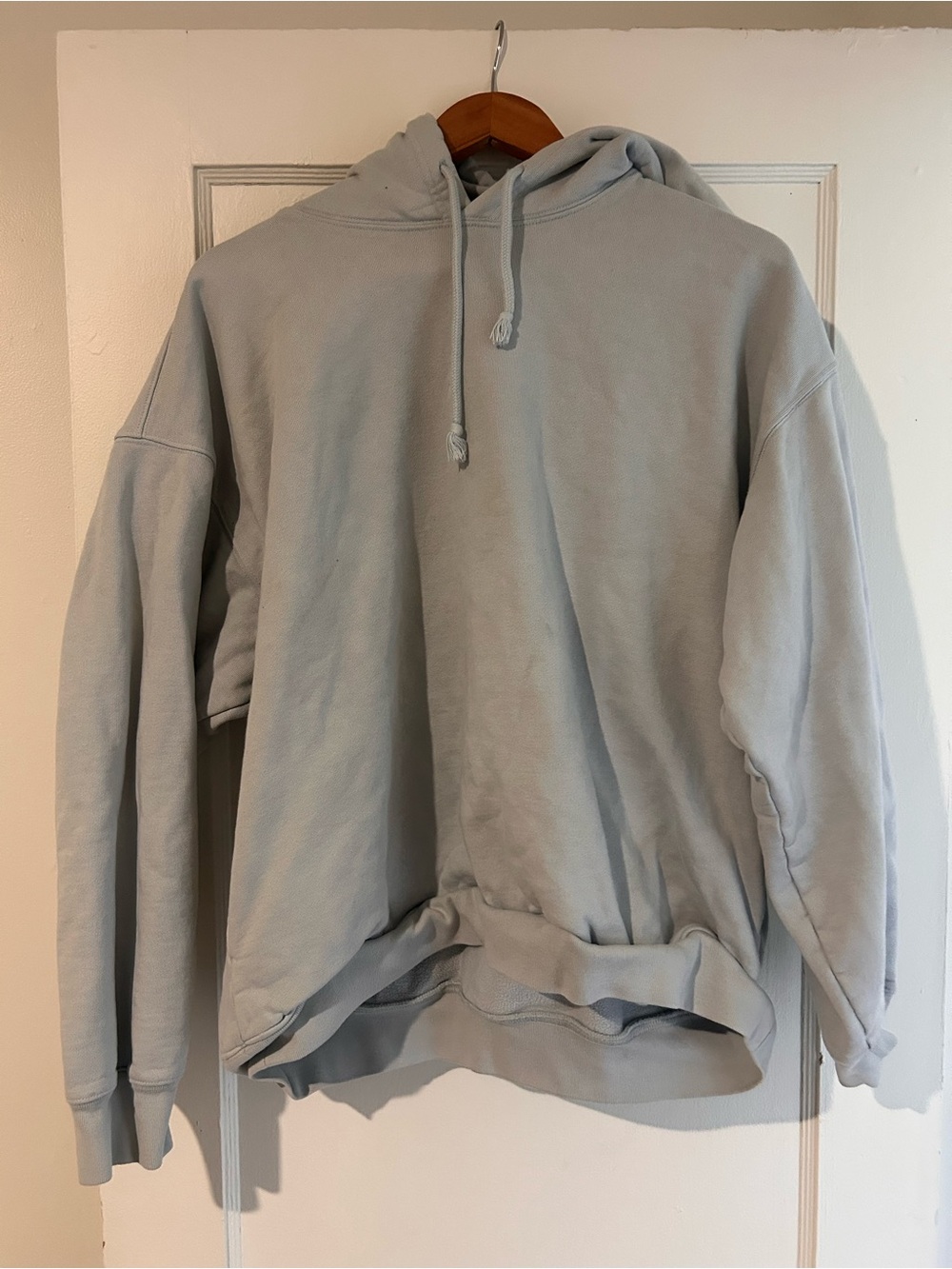 TNA Light Gray Oversized Hoodie - Women's Pullover Sweatshirt